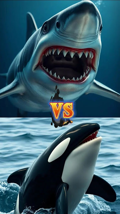 Great White Shark vs Orca (Shark, Whale)