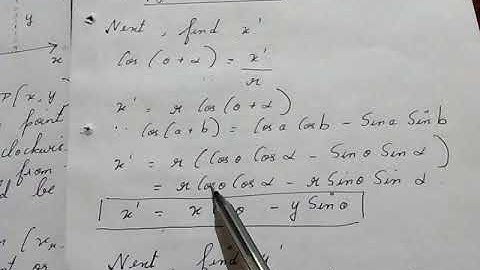 Computer Graphics:- 2D Rotation