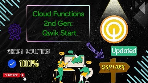[✔️Updated]Cloud Functions 2nd Gen: Qwik Start #GSP1089 #coursera #qwiklab #arcade #gcp solution ☁️🚀