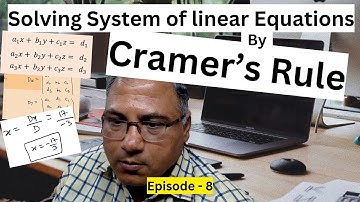 Solving  equations -Cramer’s rule  #cramersrule  #Maths #mathematics #matricesclass12 #matrixmethod