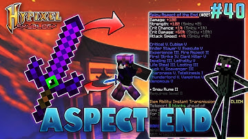 Aspect of The End Sword Fully Enchanted | Hypixel Skyblock - Minecraft EP. 40