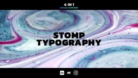 Stomp Typography After Effects Template | Copied content Templates