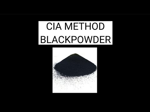 How to make FAST black powder (CIA method) 