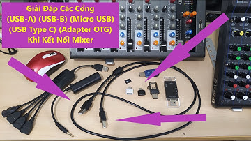 Giải Đáp Các Cổng (USB-A) (USB-B) (Micro USB) (USB Type-C) (Adapter OTG) Khi Kết Nối Mixer