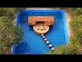 Traditional Bamboo Construction: Building a Bamboo House with a Natural Forest Pool