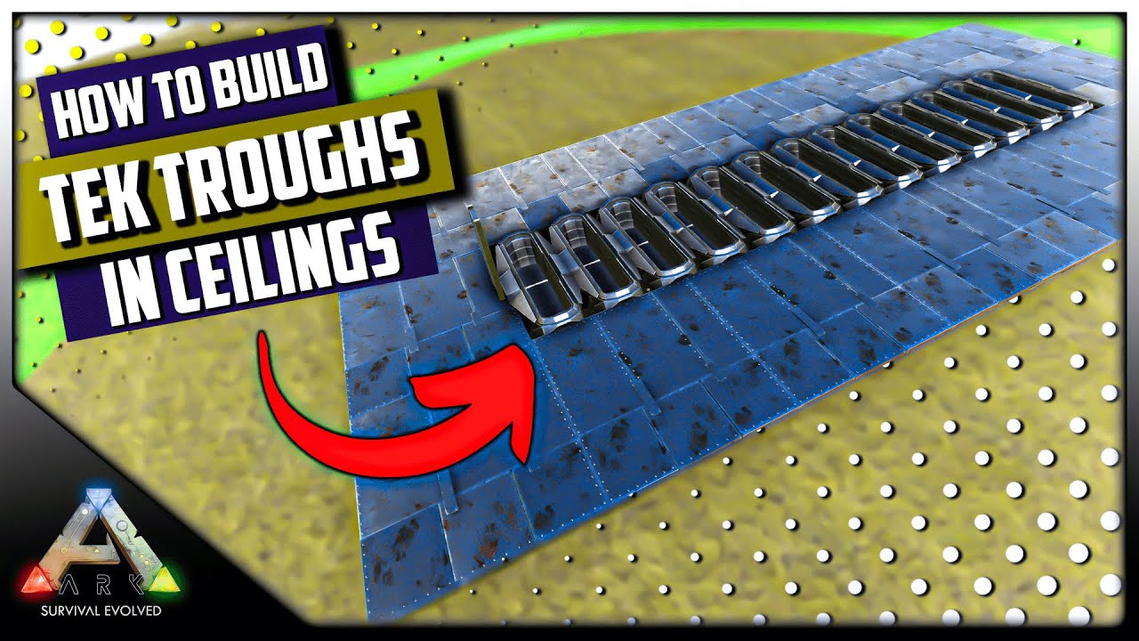 How To Build Tek Troughs In Ceilings