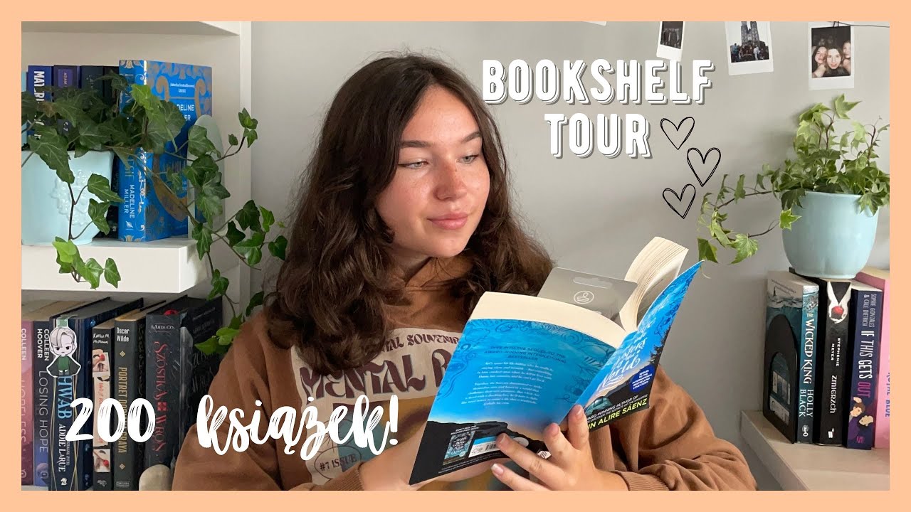 BOOKSHELF TOUR!🧡Gdzie mieszczę 200 książek w moim pokoju?😅