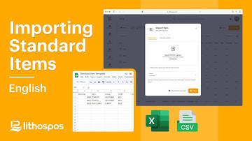 Importing Standard Items in LithosPOS [English]