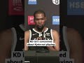 Kevin Durant Speaks on Kyrie Irving’s Vaccination Status #Shorts