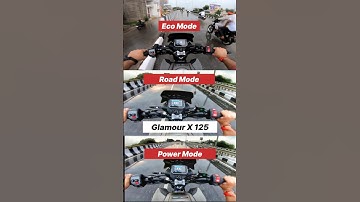 2025 Hero Glamour X 125 Eco/Road/Power First Gear Challenge 🤯🔥 #shorts #heroglamour