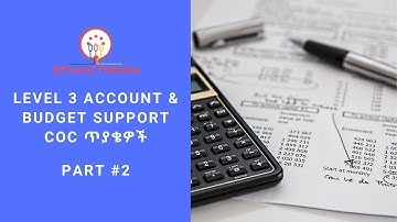 Accounting & budget support Level 3 COC question & answer Part 2