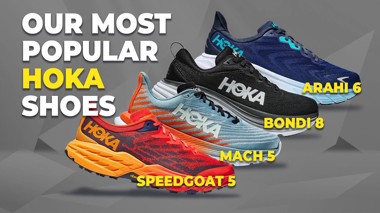 Our most popular HOKA Shoes of @Run Moore | Mach 5, Arahi 6, Bondi 8 ...