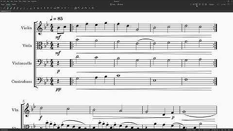 A String Quartet Sketch in Musescore 4 with Muse Sounds