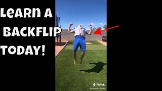 How To Do A Backflip Tiktok Video IN 30 seconds!