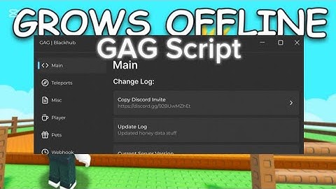 GAG Script | Black HUB Script