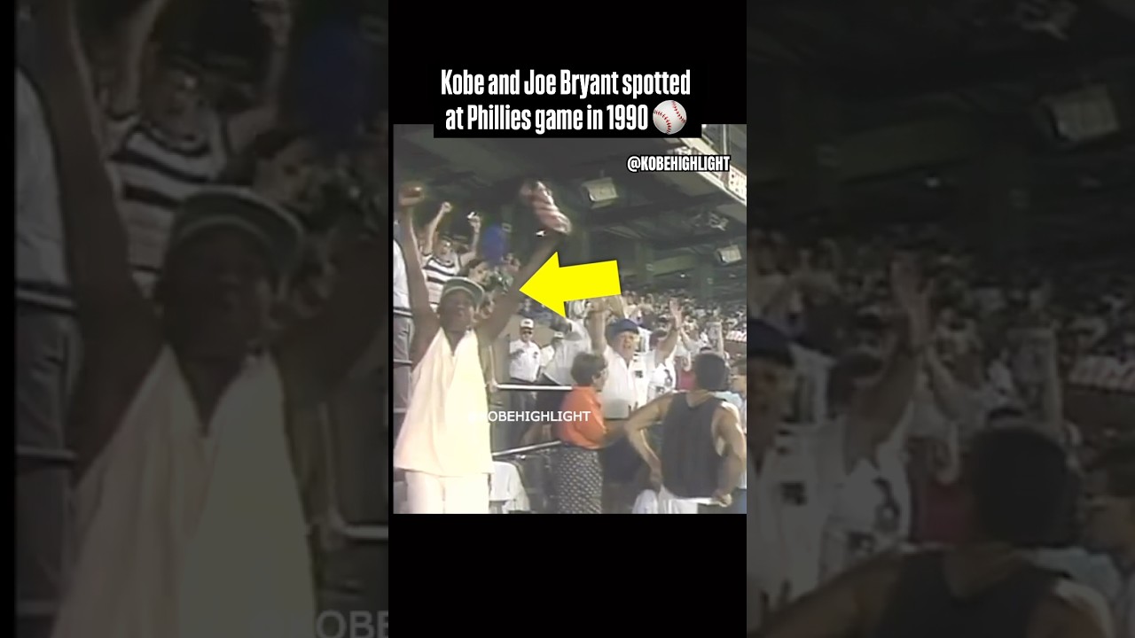 Kobe Bryant spotted at 1990 Mets Phillies baseball game 👀