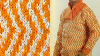 bacho ka Sweater/Zig-Zag Sweater Design 
