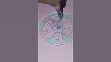 Two intertwined hearts with a magical triangle #spirographshr #pattern #asmrvideo #satisfying #art