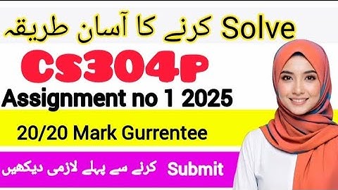 CS304p ASSIGNMENT 1 FALL 2025 ||CS304p SOLUTION 2025||#cs403p