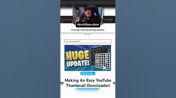 Making Free Tools Creators Need - Part 1 - YouTube Thumbnail Downloader #youtube #contentcreator
