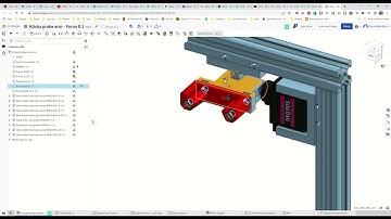 Klicky probe with servo arm for Voron 0.1