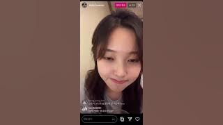 손화민 인스타라이브  @hwa.min Instagram Live