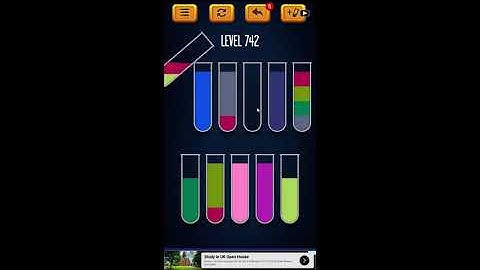 Water Sort Puzzle - Color Liquid Sorting Game Level 742 Solution