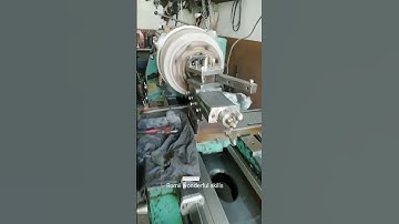 Wheel hub cone adjustment on Lathe #shorts