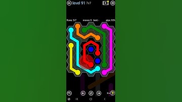 How To Solve Flow Free Hexes Rainbow Pack Level 91 7x7 Board Walk Through Solution Walkthrough