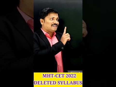 DELETED SYLLABUS MHT-CET