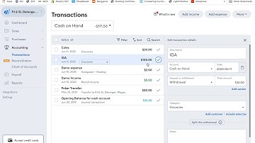 Wave Accounting Quick Hint ways to add catorgies to expenses/income