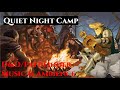 Quiet night camp  ddpathfinder music  ambienceguitar music  campfire noises