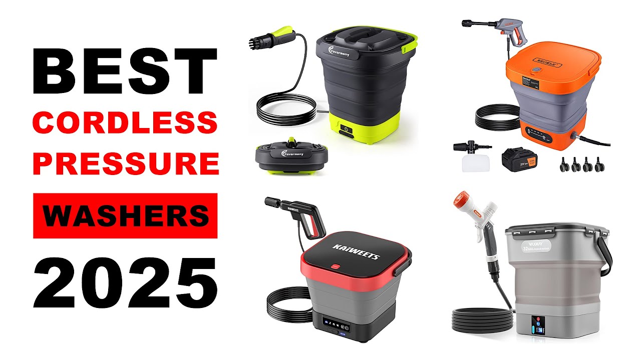 ✨5 лучших беспроводных моек высокого давления с резервуаром (до 150 долларов) в 2025 году | Аккум...
