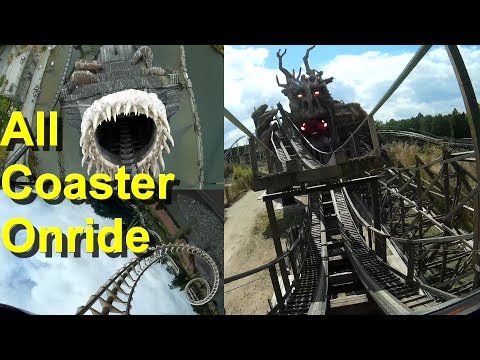 Heide Park alle Achterbahnen onride POV – All Roller Coaster Heidepark POV onride - Colossos - Krake