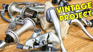 Vintage, 30 Years Old Shimano 105 Groupset Restoration. Cleaning, Polishing, Greasing. Part 1.