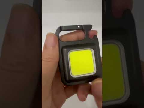 Фонарик брелок с открывачкой и магнитом COB LED 500 lm, видео 1