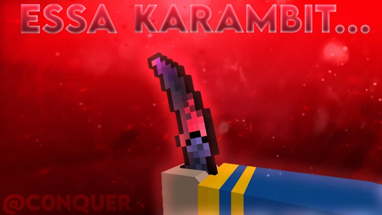 ESSA KARAMBIT... Block strike hack (gold infinito) YouTube
