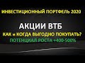 Акции ВТБ обвалились на -82% Как и когда на этом можно быстро разбогатеть? Инвестиции 2020 года