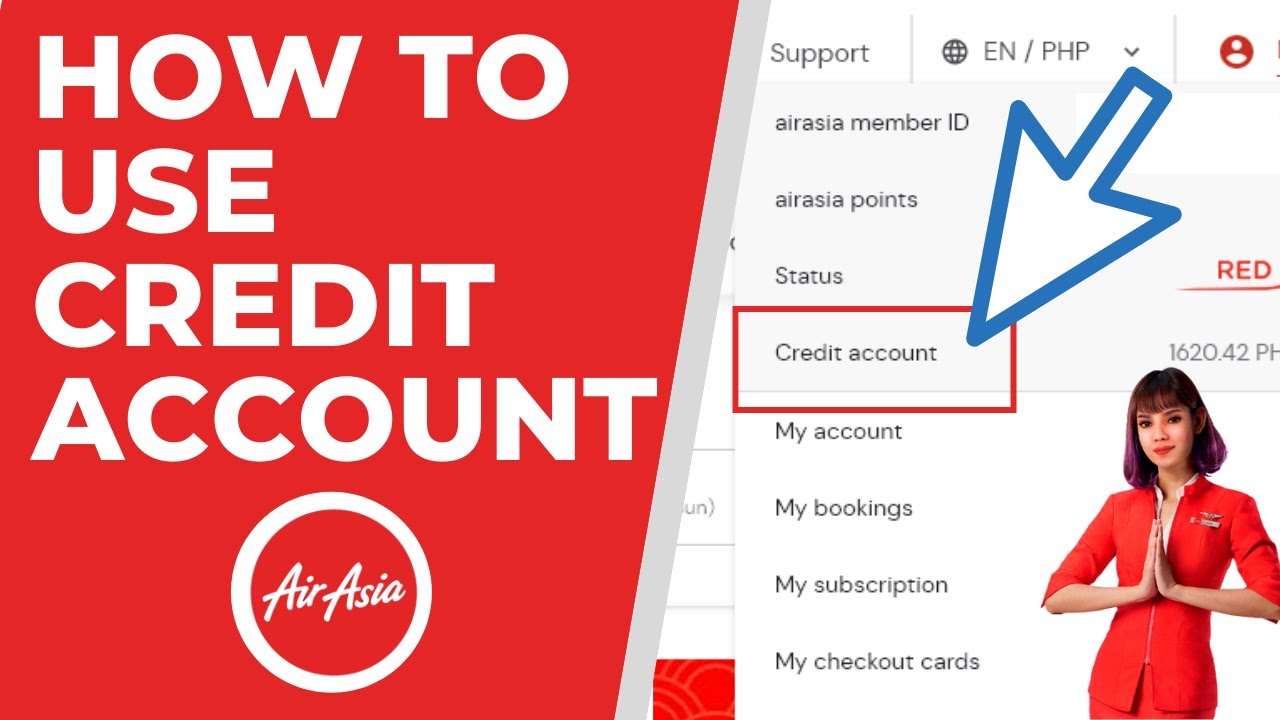 How To Use Redeem Credit Account L Airasia 2022 YouTube