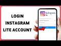 كيفية تسجيل الدخول إلى حساب انستغرام لايت تسجيل الدخول إلى انستغرام لايت 2026