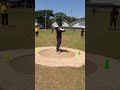 shot put standing throw technique throw