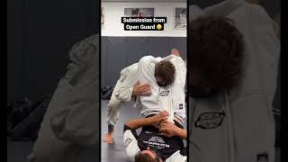 Submission from Open Guard 😮 #bjj #bjjhighlights #bjjchokes