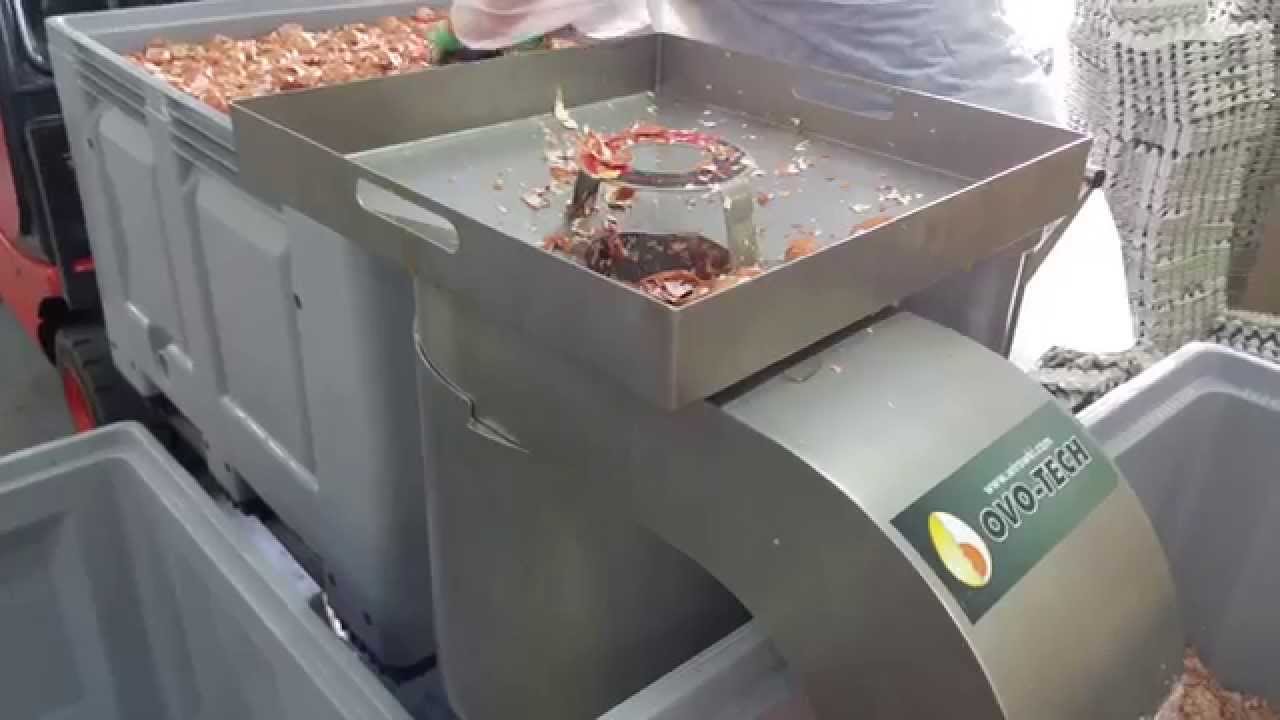 Centrifuge UDTJ-420 - drying shells from RZ-6 egg breaker