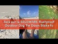Avis sur la SELEWARE Rustproof Outdoor Dog Tie Down Stake for Large Dogs up to 100 kg, Free Rotation