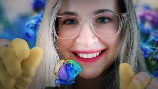 ASMR You Are My Little Rainbow Flower [Gardening GLOVES + Washi Tape] [Closeup Visuals + Soft Voice]