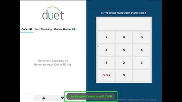 Duet POS System  - Clocking in