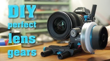DIY perfect, seamless Lens Gears for Follow Focus