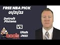 NBA Pick - Pistons vs Jazz Prediction, 1/21/2022, Best Bet Today, Tips & Odds | Docs Sports