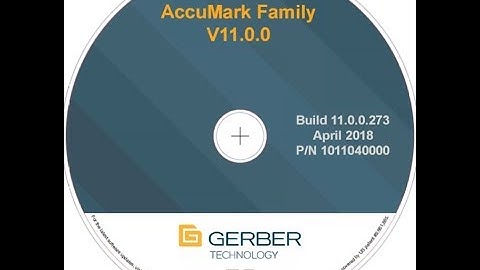 Gerber Accumark 11 With AccuNest + Accuplan + 3D Blender Multi-language Work Windows 10/8/7