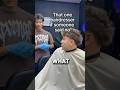 CLIENT FREAKS OUT🤬😳 #funny #barber